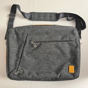 WiWU Convertible Laptop Case Backpack Bag 17" X 12" Removable Straps Gray